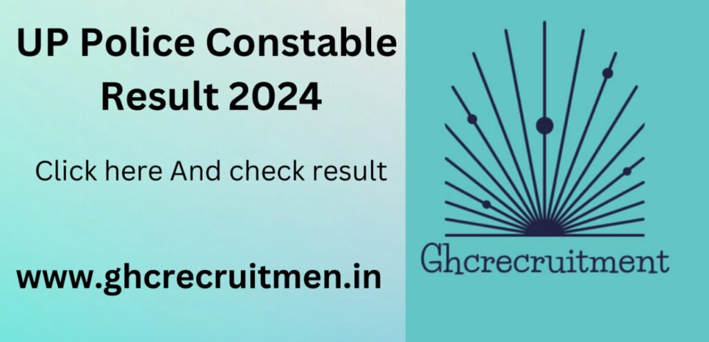 UP Police Constable Result 2024